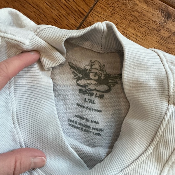 Boys Lie Rainbow Peace Sign Sweatshirt, L/XL - Picture 4 of 5